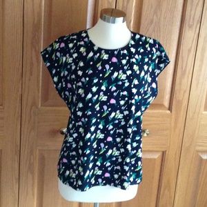 HALOGEN - Boxy Blouse Tulip Print - Worn Once!